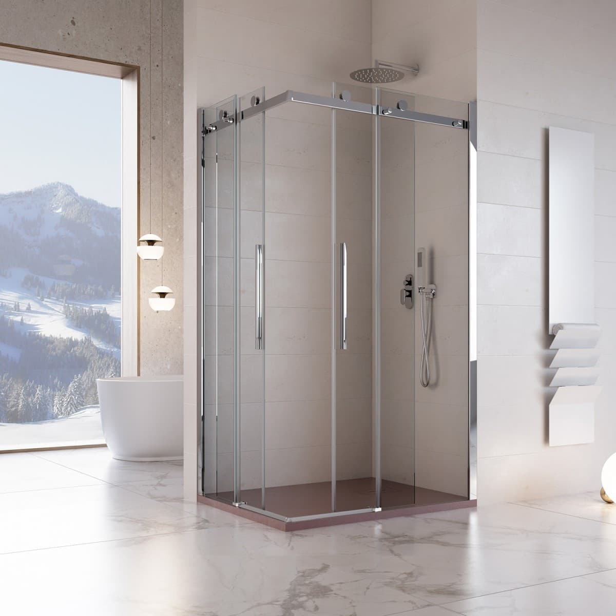 Box Doccia 2 lati Scorrevole ingresso angolare Trasparente Anticalcare 8mm H195 Chiara Fai da te/Attrezzature per cucine e bagni/Attrezzature per bagni/Docce e componenti doccia/Box doccia StileBagno - Roma, Commerciovirtuoso.it