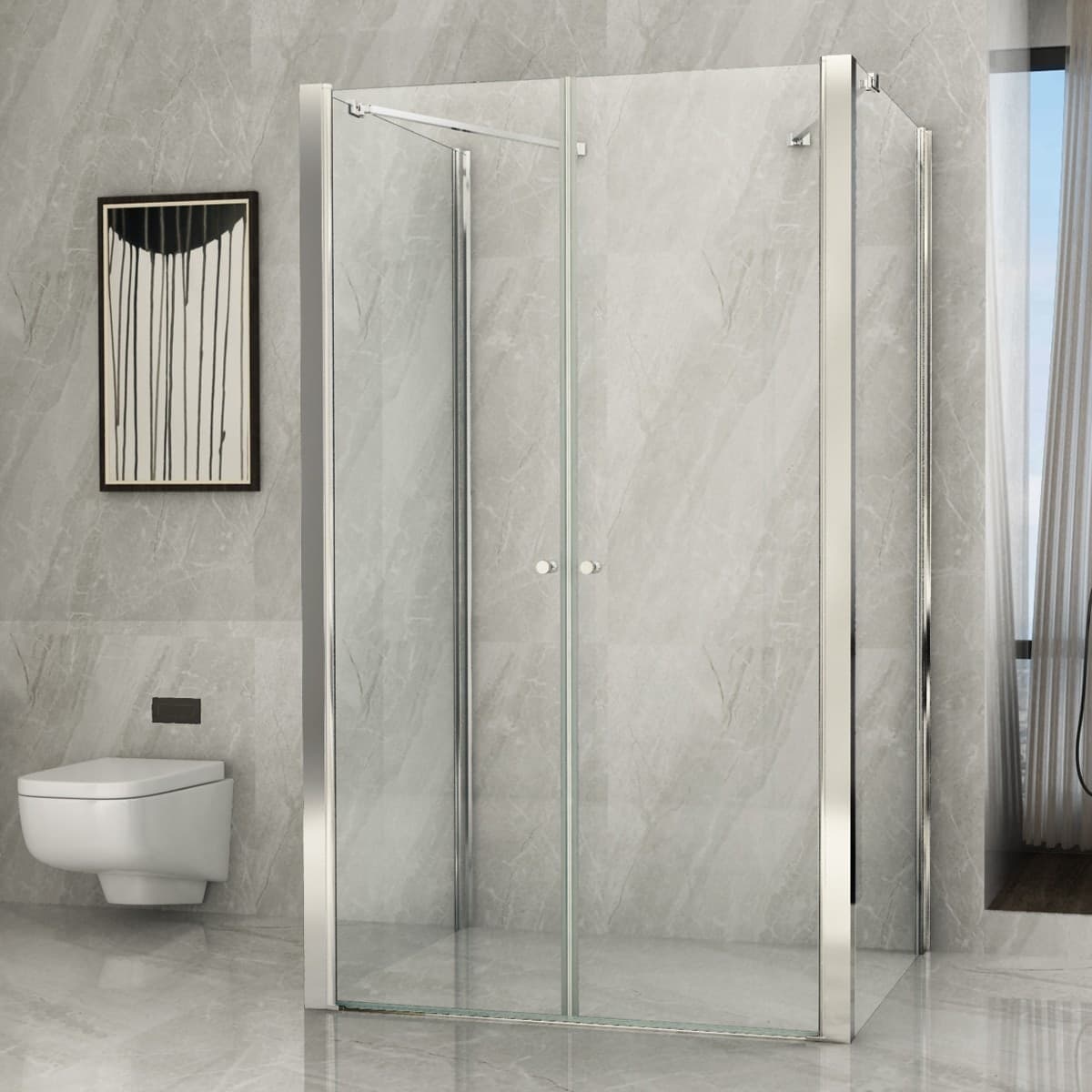 Box Doccia 3 lati Saloon apertura esterna e interna Trasparente 8mm H195 IRIS Fai da te/Attrezzature per cucine e bagni/Attrezzature per bagni/Docce e componenti doccia/Box doccia StileBagno - Roma, Commerciovirtuoso.it