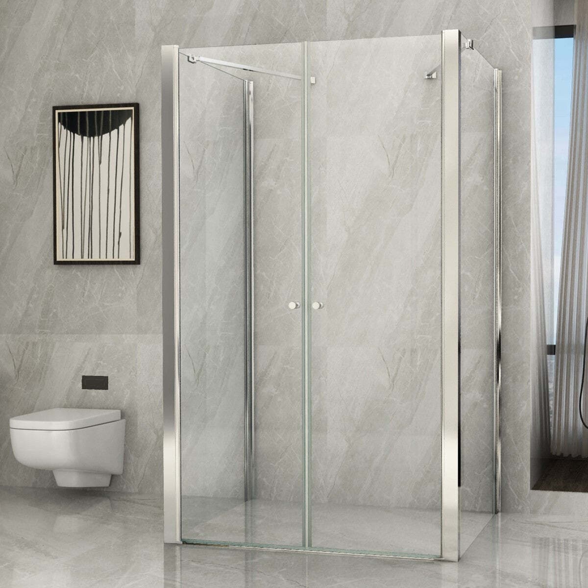 Box Doccia 3 lati Saloon apertura esterna e interna Trasparente 8mm H195 IRIS Fai da te/Attrezzature per cucine e bagni/Attrezzature per bagni/Docce e componenti doccia/Box doccia StileBagno - Roma, Commerciovirtuoso.it