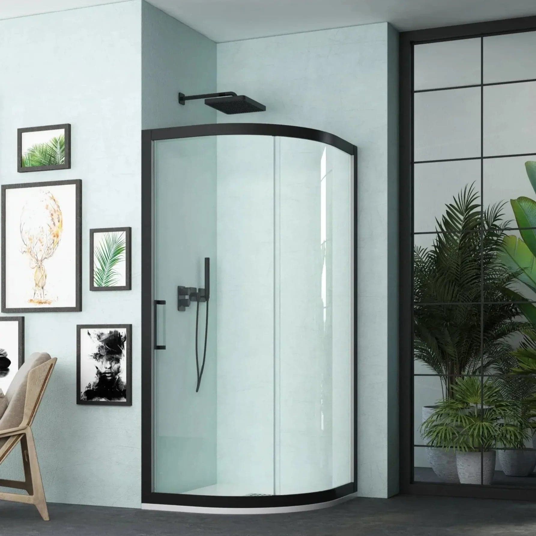 Box Doccia Semicircolare 90x90 Scorrevole H200 Trasparente Oxi Slide in Box doccia Shopbagno.it - Roma, commercioVirtuoso.it