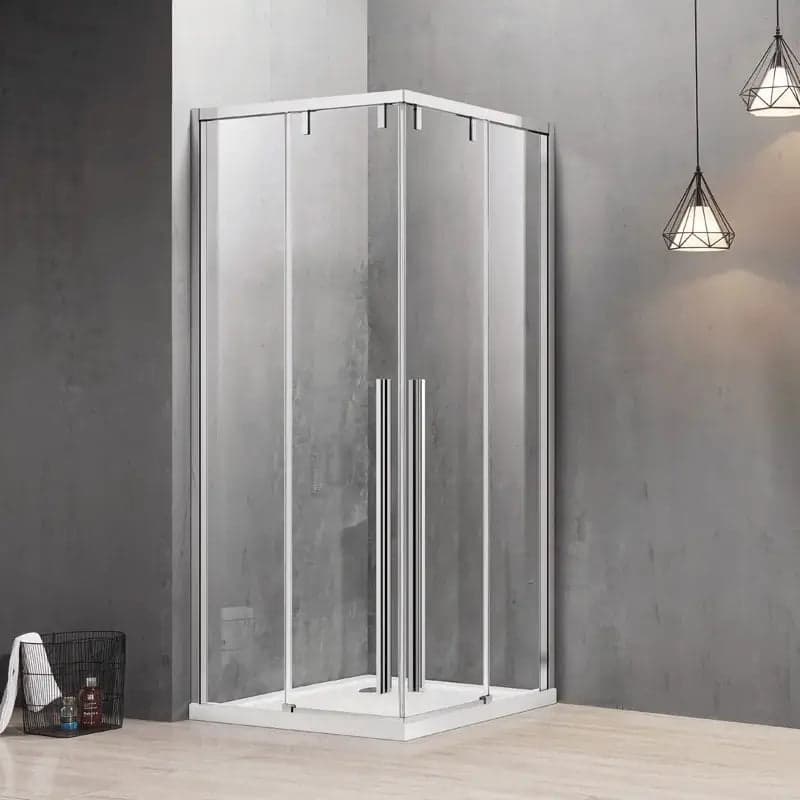 Box Doccia Soft-Close H200 Doppia Scorrevole 8mm Trasparente Anticalcare