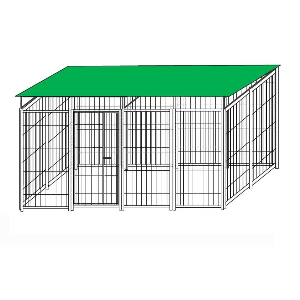 Box per Cani con Copertura e Retro in Legno Zincatura Elettrolitica da 400x200x Altezza 180 Cm Prodotti per animali domestici/Cani/Cucce gabbiette e recinzioni/Recinti da esterno Ogomondo - Martina Franca, Commerciovirtuoso.it