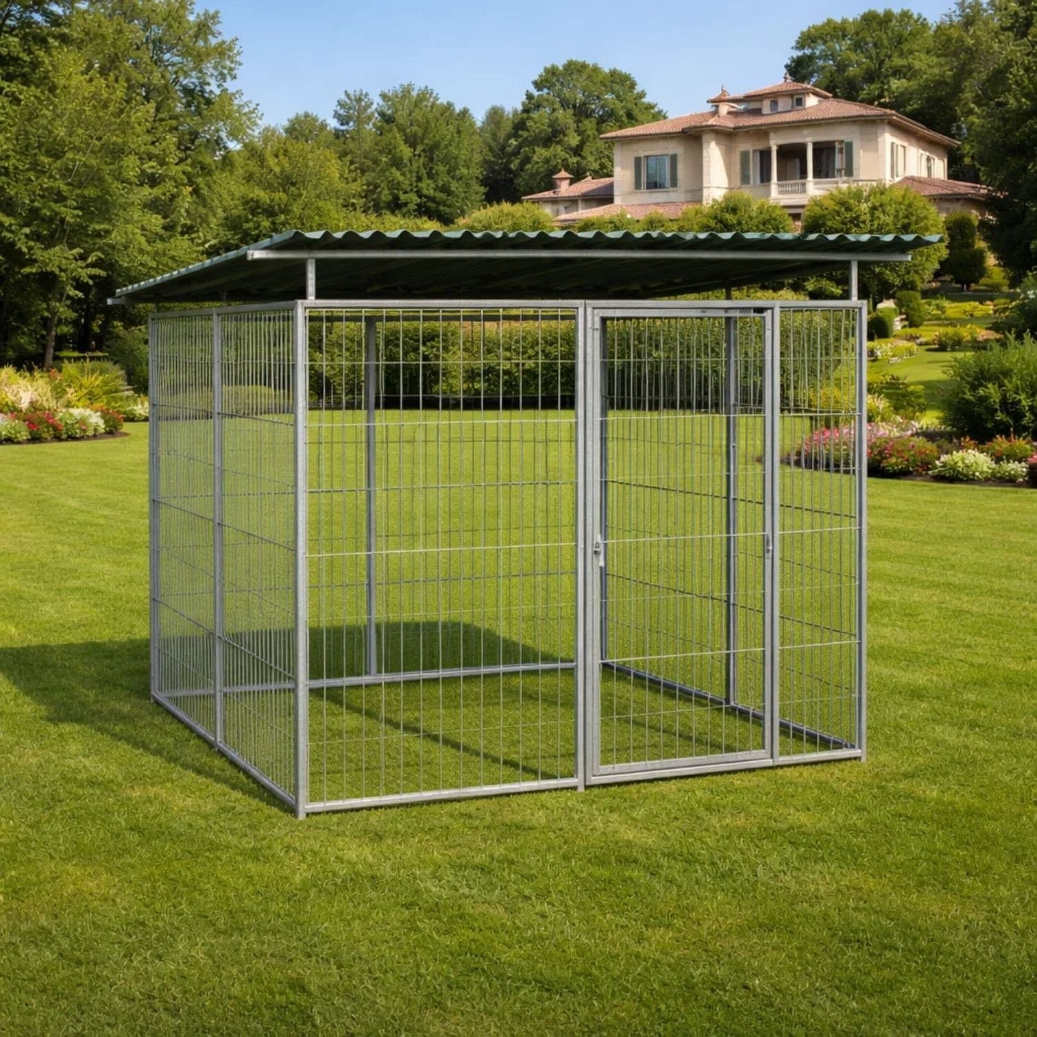 Box per Cani da Esterno Coperto con Zincatura Elettrolitica da 200x200x Altezza 180 Cm Prodotti per animali domestici/Cani/Cucce gabbiette e recinzioni/Recinti da esterno Ogomondo - Martina Franca, Commerciovirtuoso.it