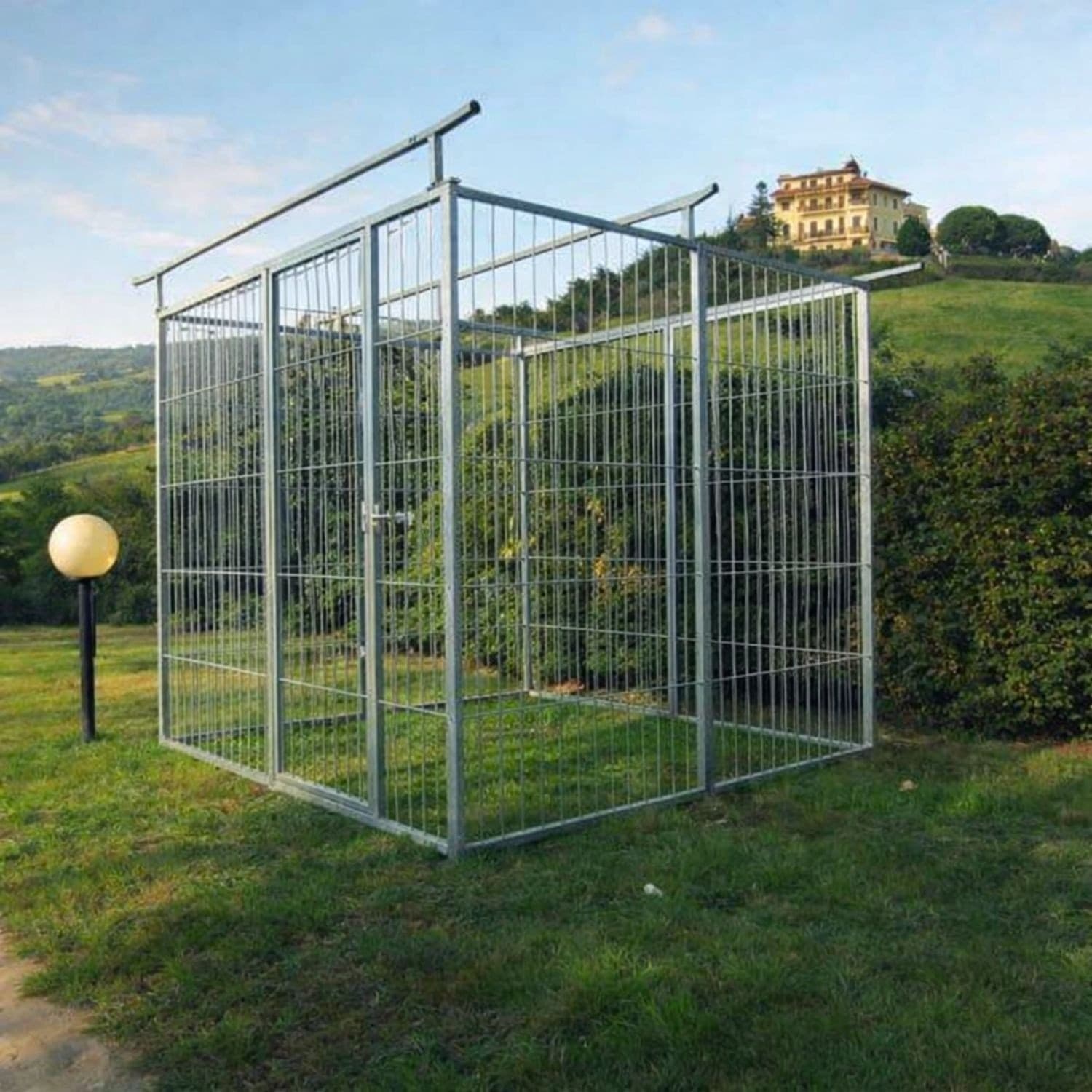 Box per Cani in Rete Predisposto alla Copertura Zincato a Caldo da 200x200x Altezza 180 Cm Prodotti per animali domestici/Cani/Cucce gabbiette e recinzioni/Recinti da esterno Ogomondo - Martina Franca, Commerciovirtuoso.it