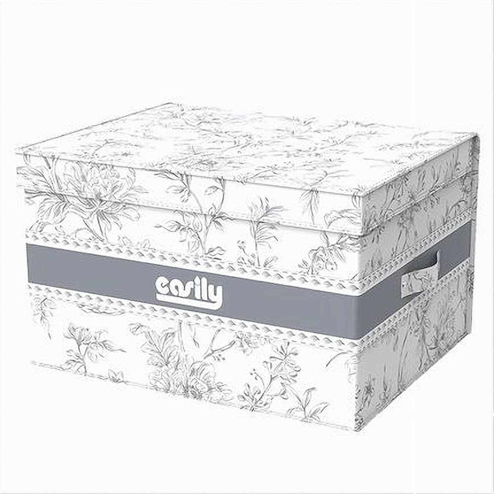 BOX PORTATUTTO SCATOLA SALVASPAZIO CONTENITORE ORGANIZER 35X30X20CM FANTASIA 87314 in Contenitori sottoletto Trade Shop italia - Napoli, commercioVirtuoso.it