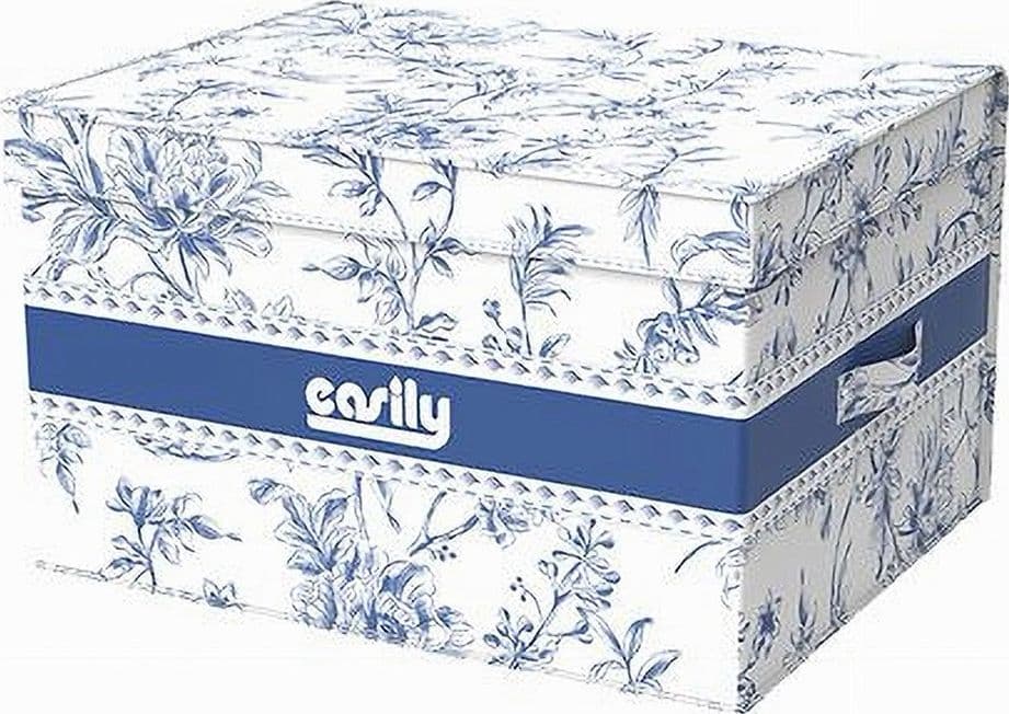 BOX PORTATUTTO SCATOLA SALVASPAZIO CONTENITORE ORGANIZER 40X30X25CM FANTASIA 87315 in Contenitori sottoletto Trade Shop italia - Napoli, commercioVirtuoso.it