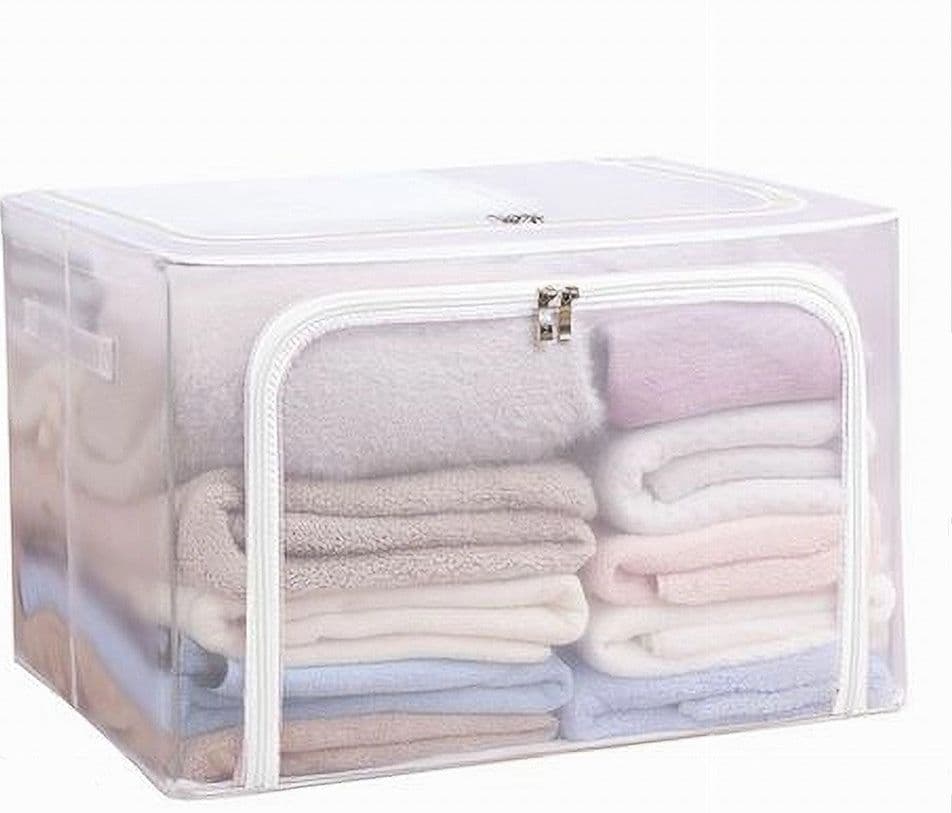 BOX SCATOLA SALVASPAZIO PORTATUTTO VESTITI ARMADIO ORGANIZER 50X40X39 CM 59982 in Contenitori sottoletto Trade Shop italia - Napoli, commercioVirtuoso.it