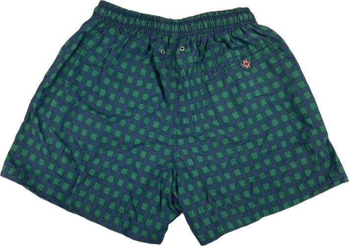 Boxer Mare Uomo Dandy Style - Fantasia Quadri - Verde Blu Made in Italy in Pantaloncini e calzoncini Couture - Sestu, commercioVirtuoso.it