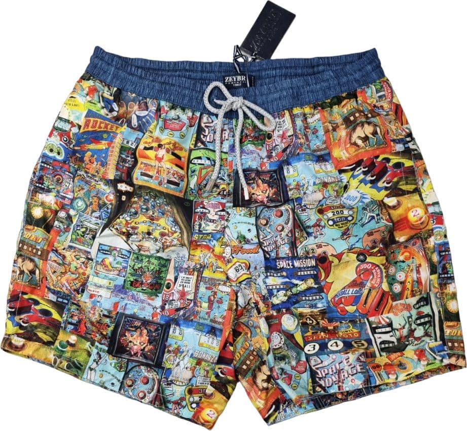 Boxer mare Uomo Zeybra Portofino 1962 - fantasia elettrico pinball in Pantaloncini e calzoncini Couture - Sestu, commercioVirtuoso.it