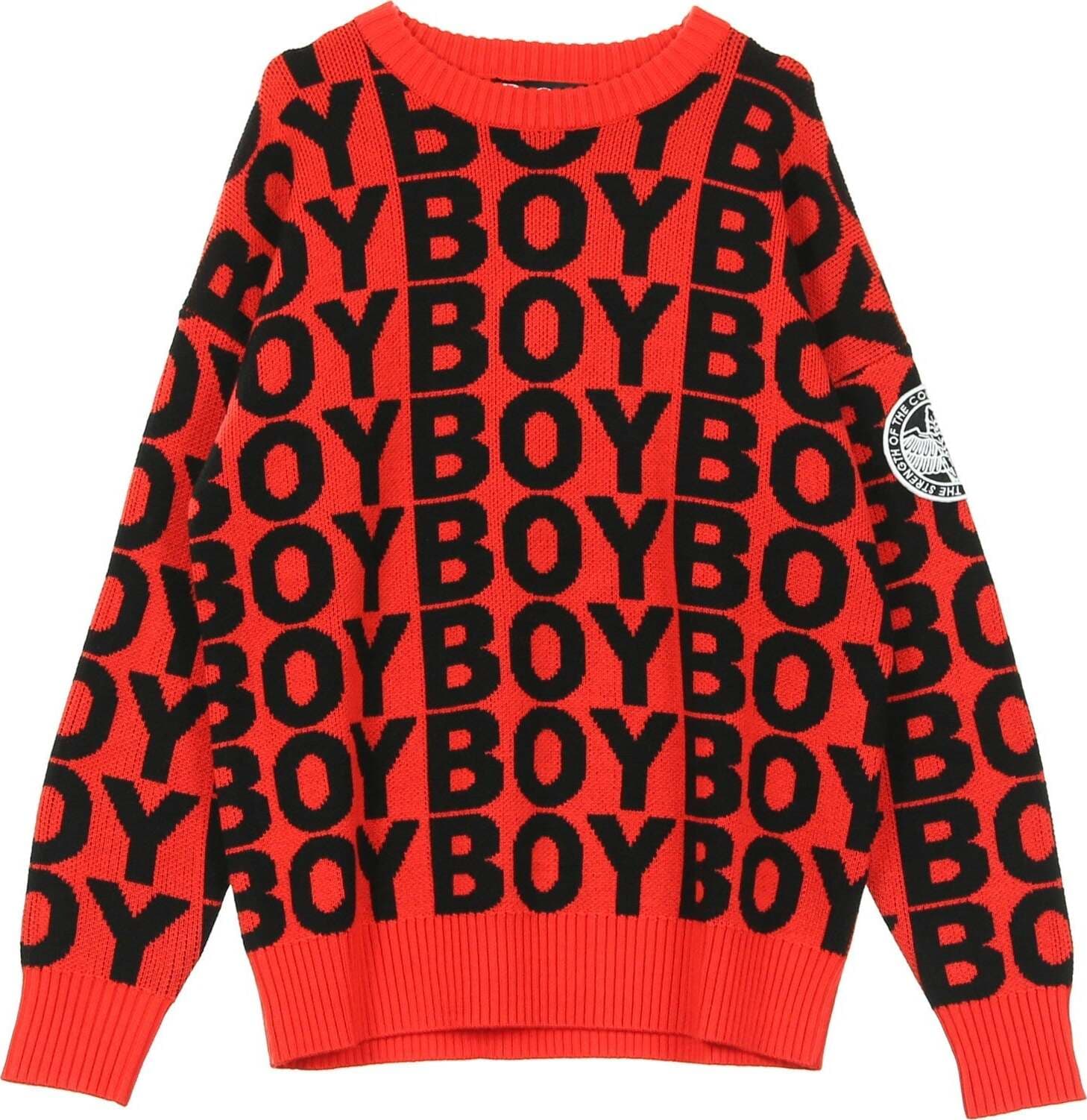 BOY-LONDON-Maglione-Uomo-Aver-Jumper-Red-da-uomo