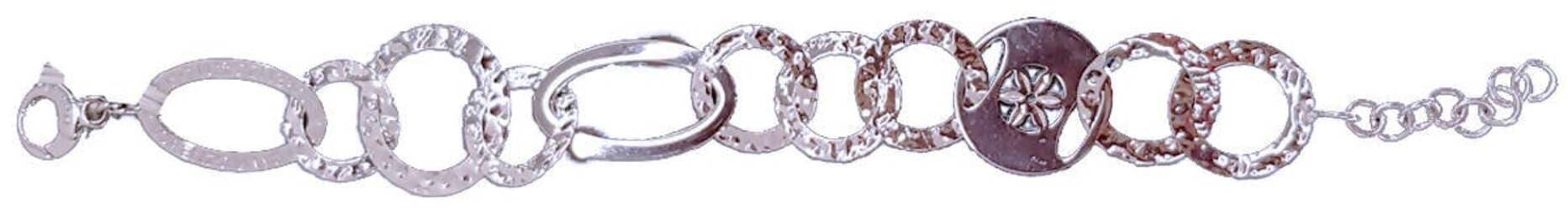 Bracciale donna a Maglie Large Lorenzo Ungari Gioielli Art. Br 57 placcato Oro Bianco braccialetto donna a maglie grandi in Bracciali E B Gioielli - Siderno, commercioVirtuoso.it