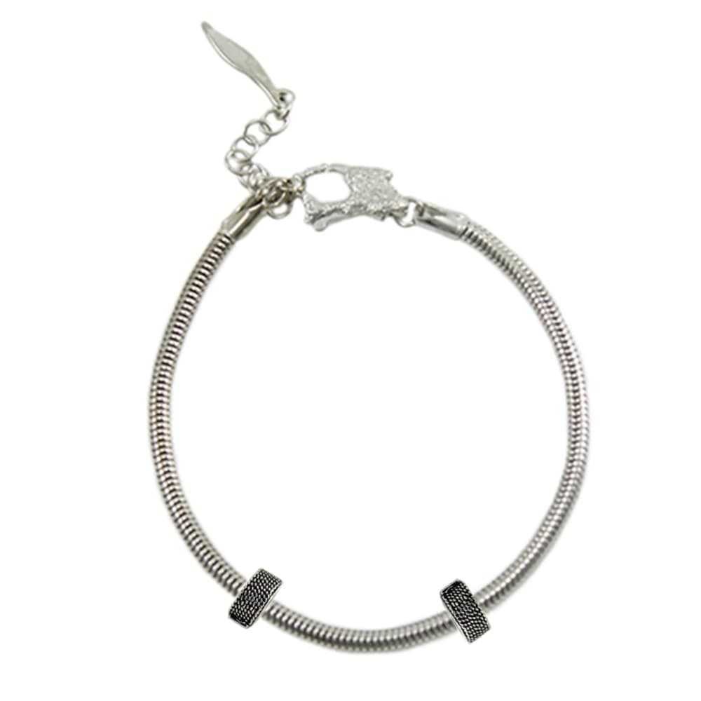 Bracciale donna in argento base per charms Filu & Trama con Sardegna in Bracciali Gioielleria Saba - Dolianova, commercioVirtuoso.it