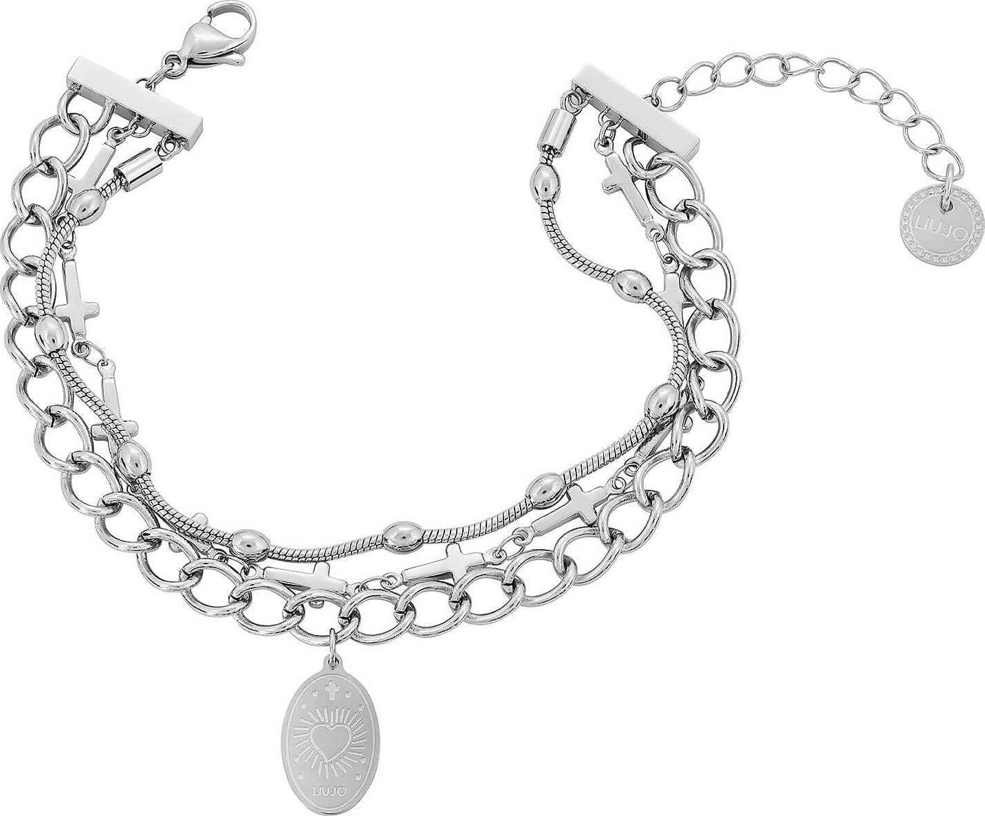Bracciale Donna Liu Jo Argentato in Acciaio a tre file con Catenelle Articolo Braccialetto Cresima Croci in Bracciali E B Gioielli - Siderno, commercioVirtuoso.it