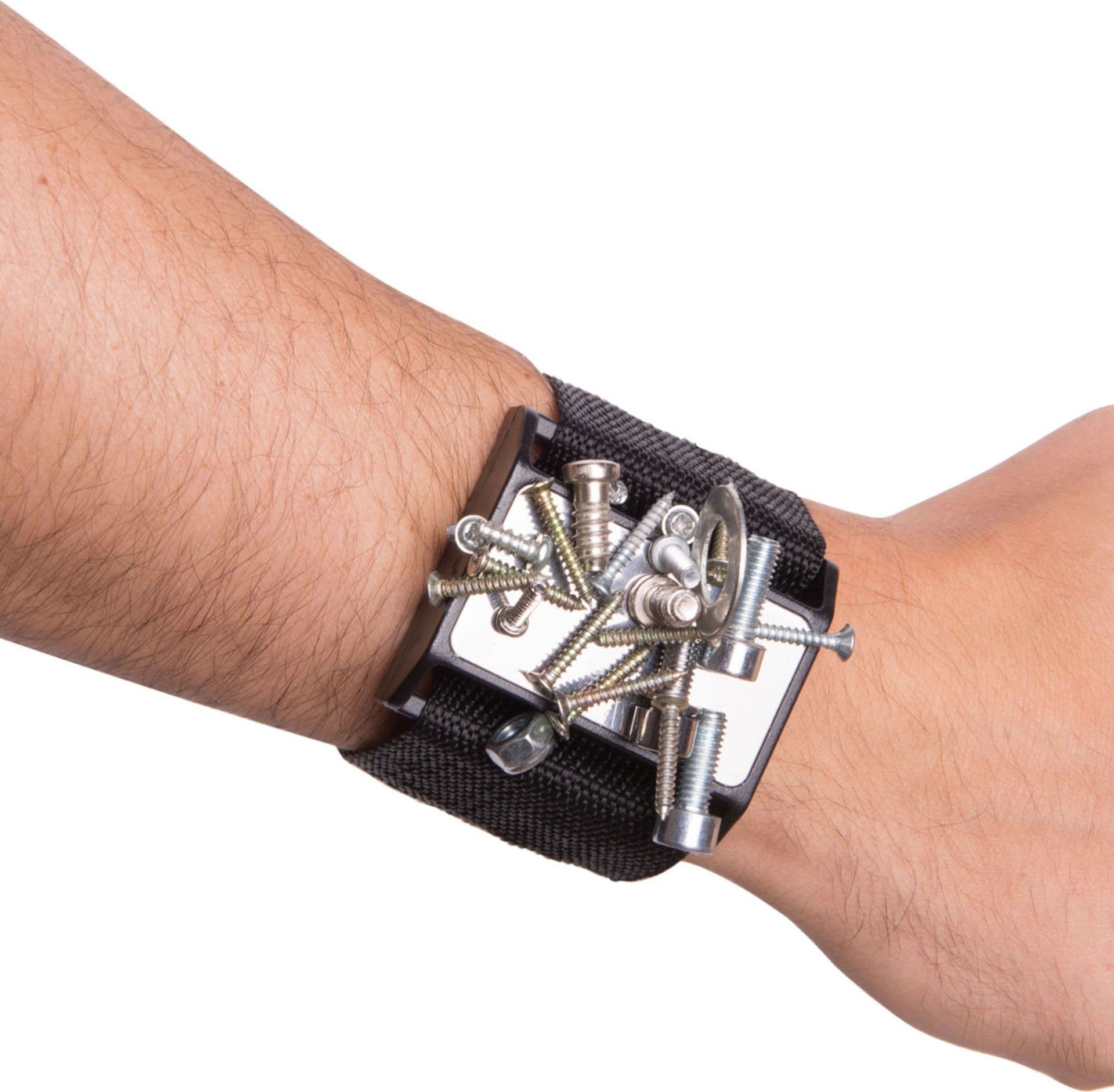 BRACCIALE MAGNETICO CON CALAMITA PER VITI BULLONI AGHI SARTA BRICOLAGE FAI DA TE