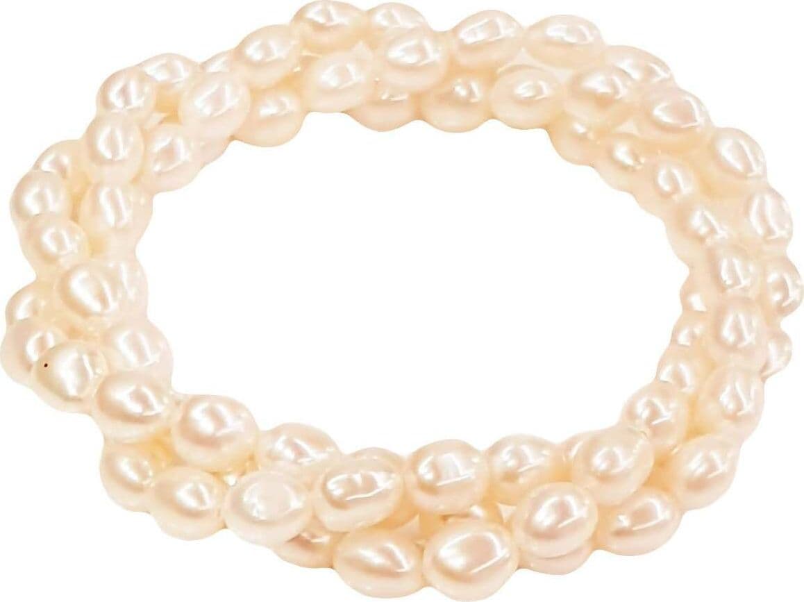 Bracciale Torchon Donna a tre Giri in Perle di fiume Bianche Nihama Braccialetto Perle Per Lei Elegante in Bracciali E B Gioielli - Siderno, commercioVirtuoso.it