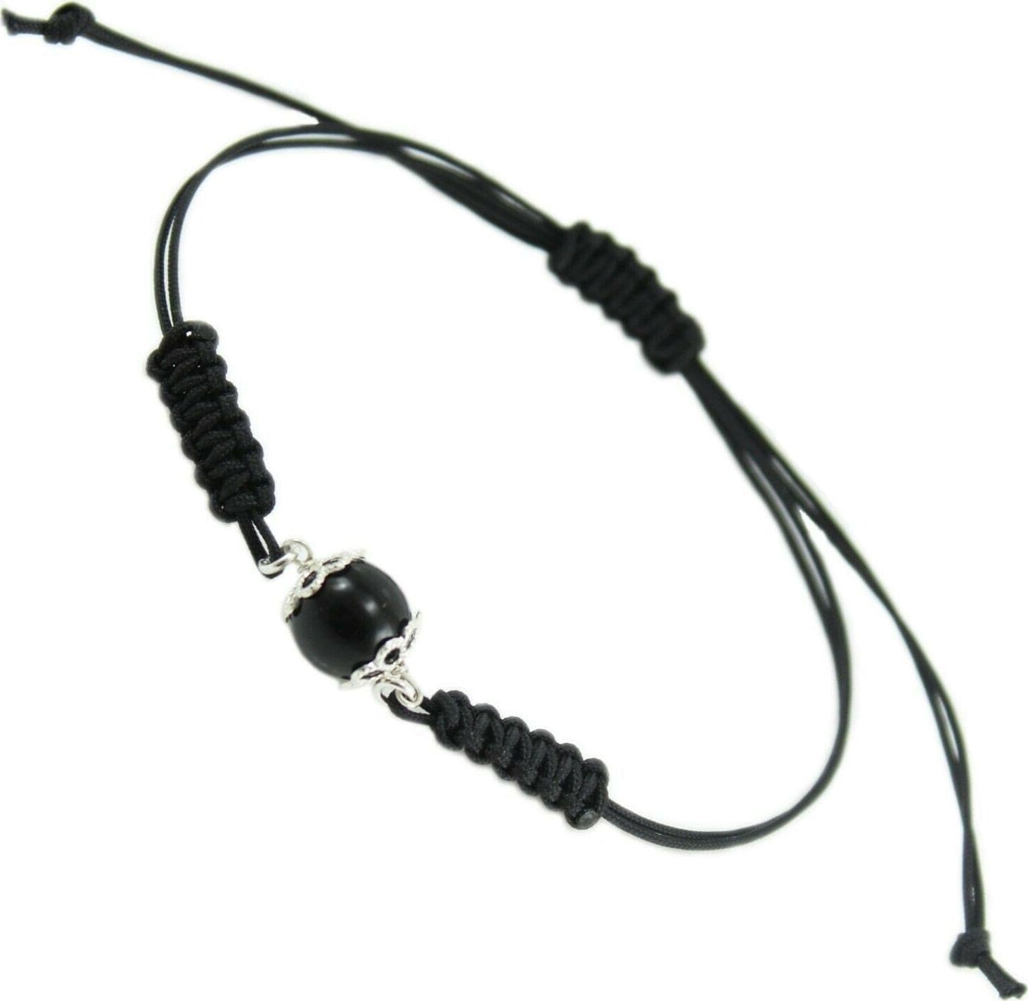 Bracciale Su Coccu onice argento portafortuna Sardegna regolabile in Bracciali Gioielleria Saba - Dolianova, commercioVirtuoso.it