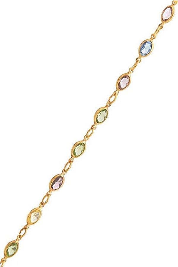 Bracciale Zirconium Oval Colors Gold Zirconite Goldfilled 14/20 Moda/Donna/Gioielli/Bracciali Scontolo.net - Potenza, Commerciovirtuoso.it