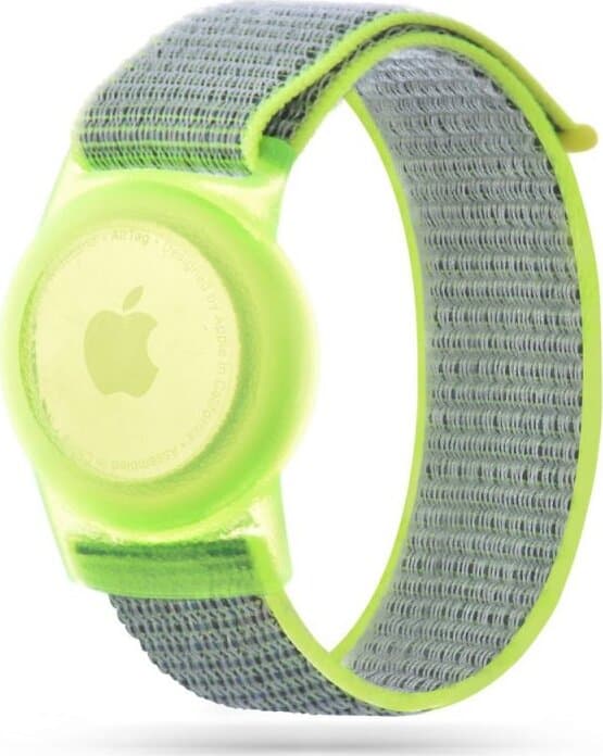 braccialetto-kids-porta-airtag-lime