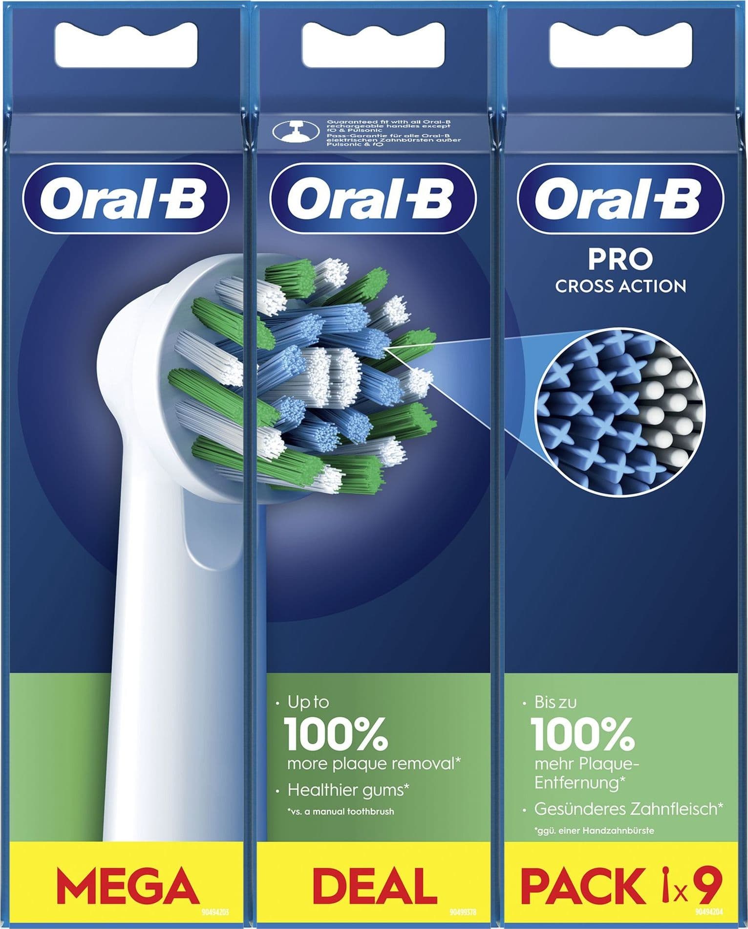 Braun-Oral-b-Ricambio-Spazzolino-Elettrico-9-Testine-Cross-Action-Pro-White-Eb50