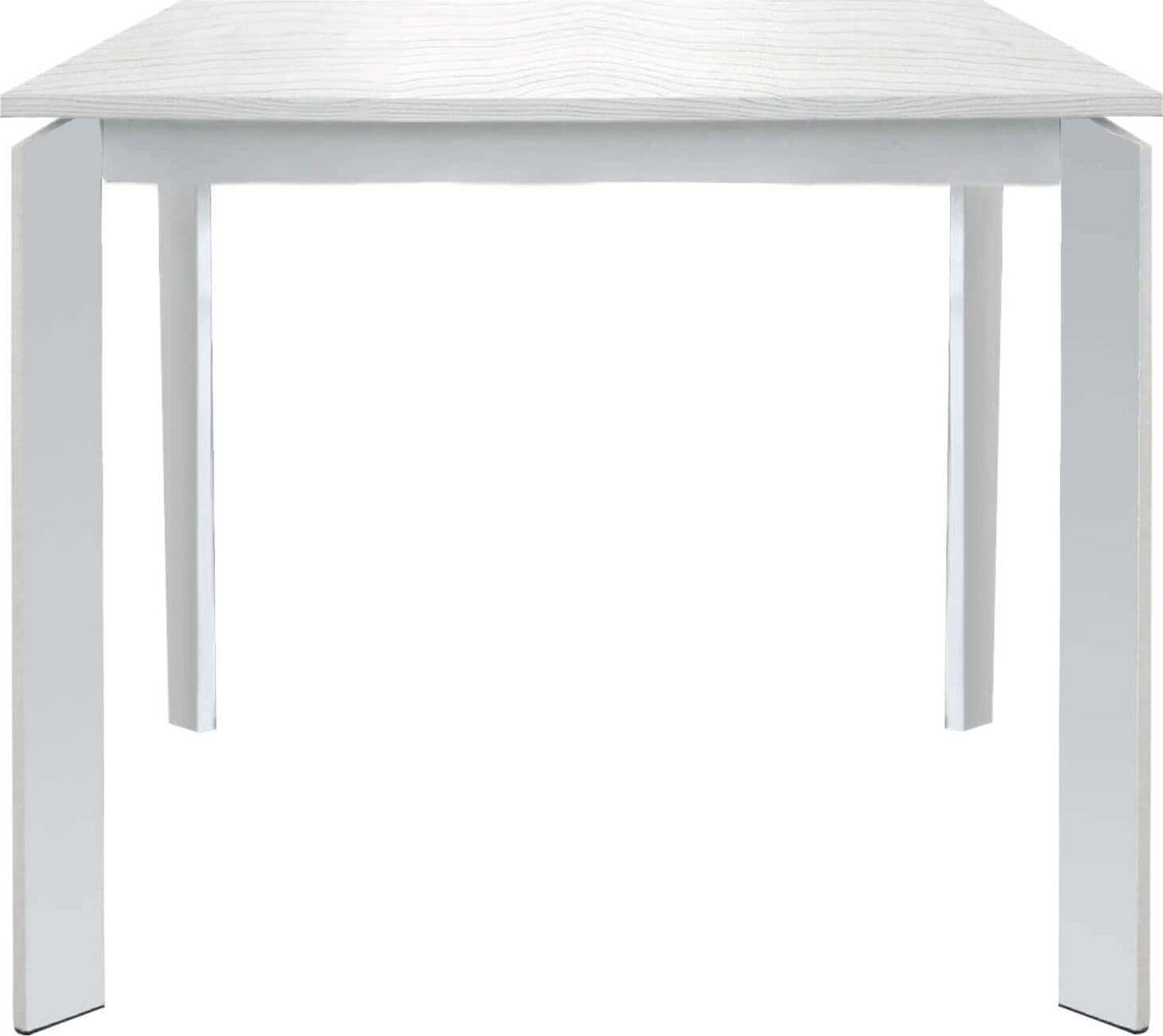 BRAXTON---tavolo-da-pranzo-moderno-allungabile-in-metallo-90x90/150-Bianco-Milani-Home