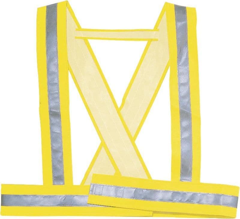 Bretelle Alta Visibilità Giallo Fasce Riflettenti Cantiere Geometra Tecnico in Giacche e gilet alta visibilità Dresswork - Como, commercioVirtuoso.it