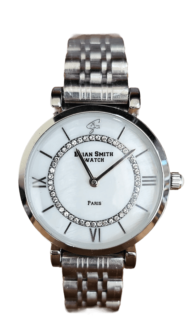 BRIAN-SMITH---OROLOGIO-AL-QUARZO-PARIS-ARGENTO/BIANCO---1765