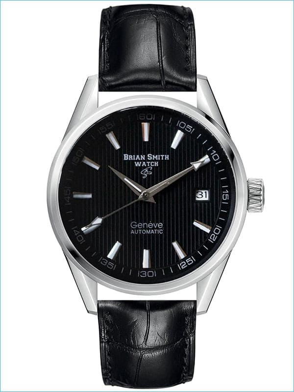 Brian Smith - Orologio Automatico Geneve Nero/Argento - 1702