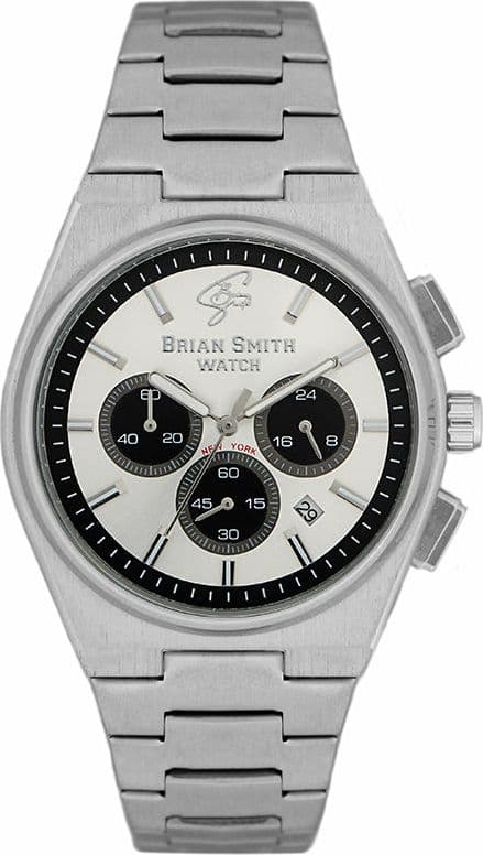 BRIAN-SMITH---OROLOGIO-CRONOMETRO-NEW-YORK-ARGENTO/NERO---3184