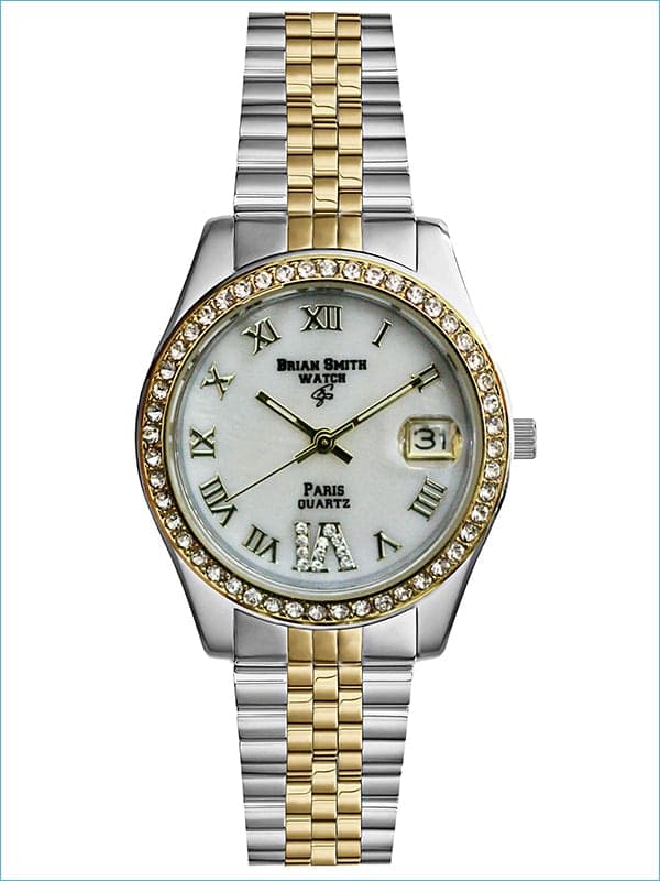 Brian Smith - Orologio Al Quarzo Paris Argento/Bianco/Oro - 3626