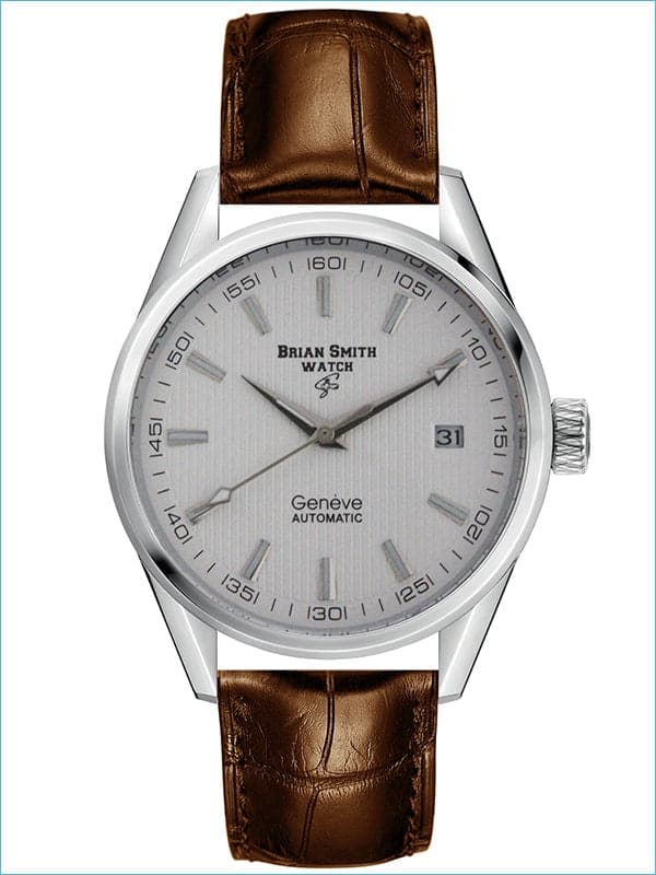 Brian Smith - Orologio Automatico Geneve Marrone/Bianco/Argento - 1702