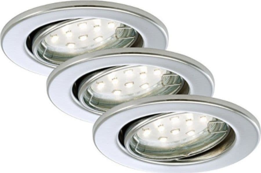 BRILONER---3-FARETTI-LED-INCASSO-ORIENTABILI---3x3W-250LM---IP23