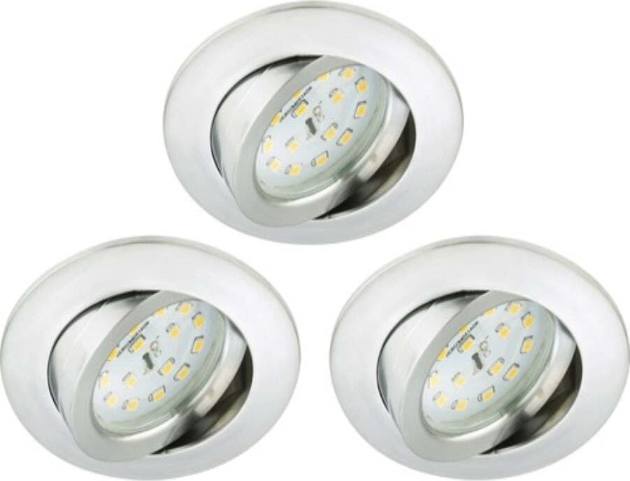 BRILONER---4-FARETTI-LED-DA-INCASSO-ORIENTABILI-3X5W-400LM-IP23---IN-PLASTICA-ROTONDI---COLORE-ALLUMINIO
