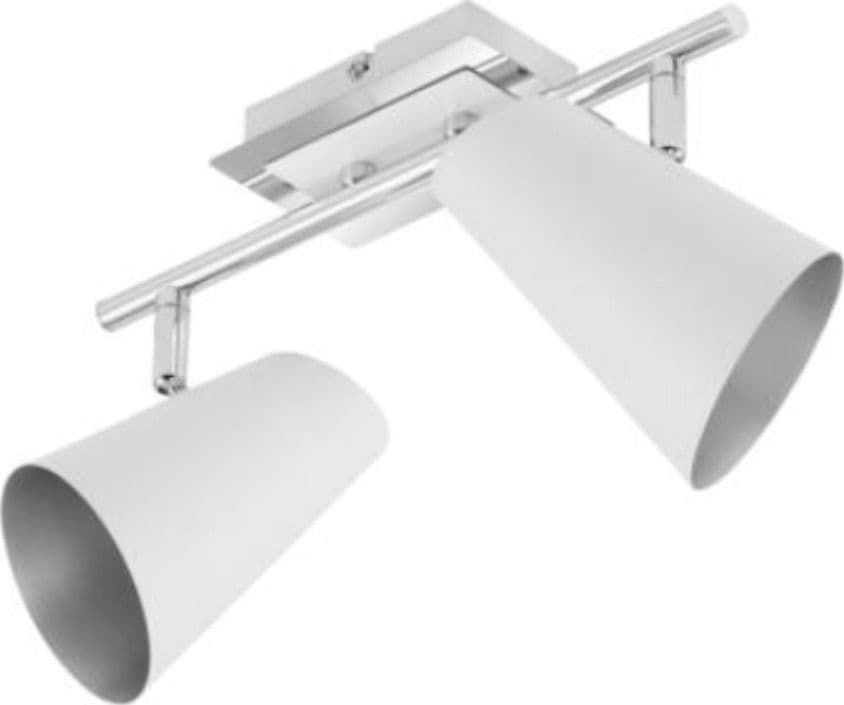 BRILONER---PLAFONIERA-IN-METALLO-2-FIAMME---2-x-E14-max.-40W,-IP20---BIANCO/ARGENTO