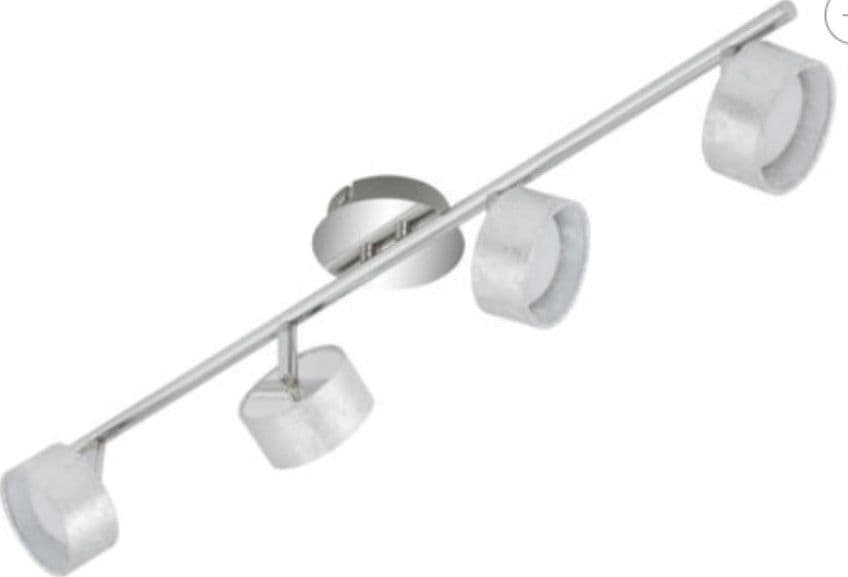 BRILONER- BARRA SNODATA- 4 LEDx5Wx350LUMEN ARGENTO ANTICHIZZATO