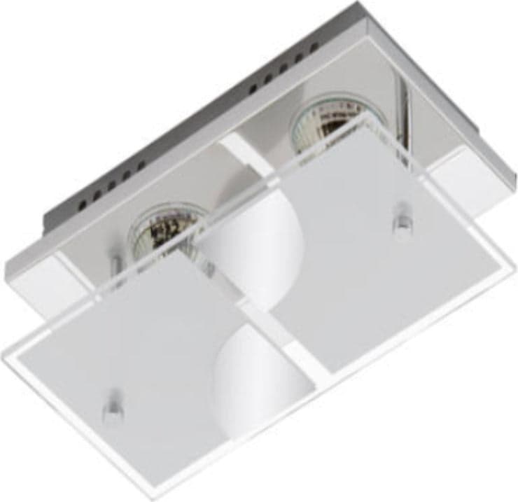 BRILONER--PLAFONIERA-LED-3W-250LUMEN-3000K-CROMO--VETRO-SATINATO-GU10