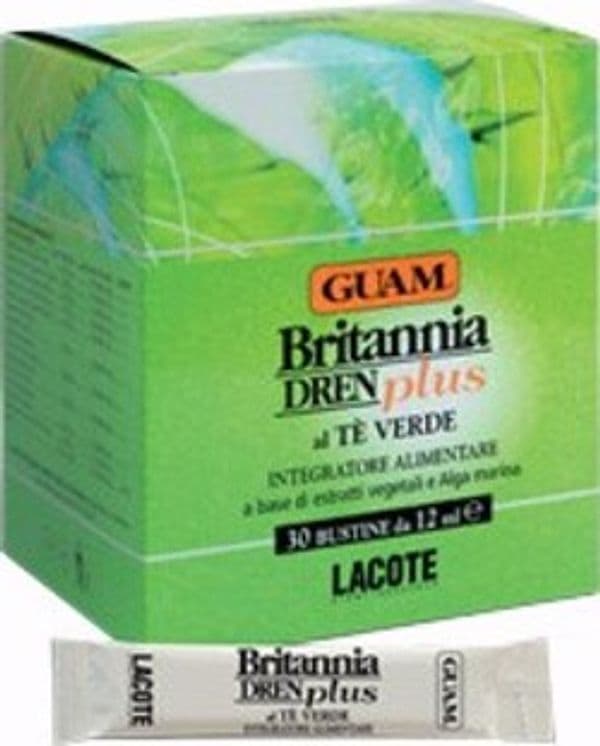 BRITANNIA-DREN-PLUS-AL-TÈ-VERDE-integratore-alimentare-30-bustine-Guam