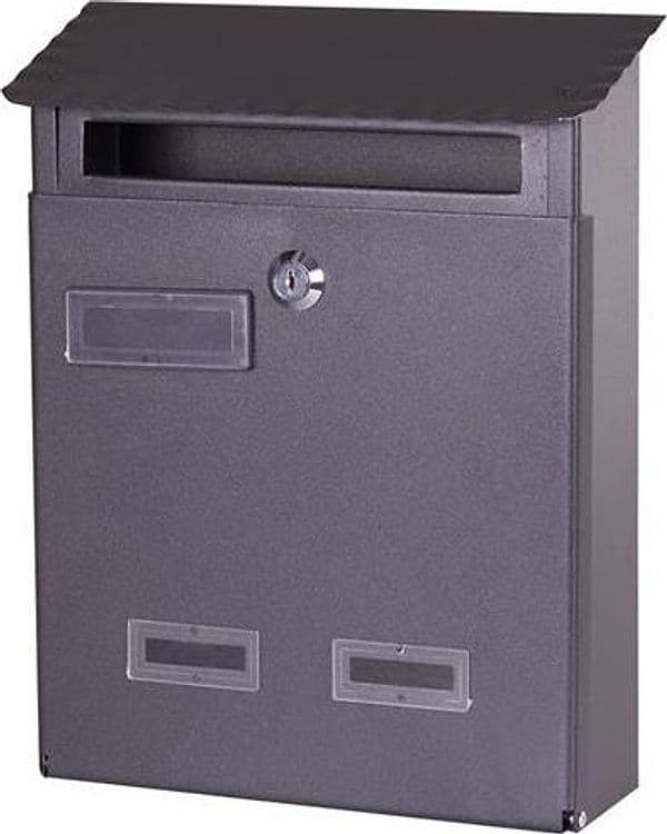 BRIXO---CASSETTA-POSTALE-CM23X9X29H-IN-FERRO-BATTUTO-VERNICIATO-ANTRACITE