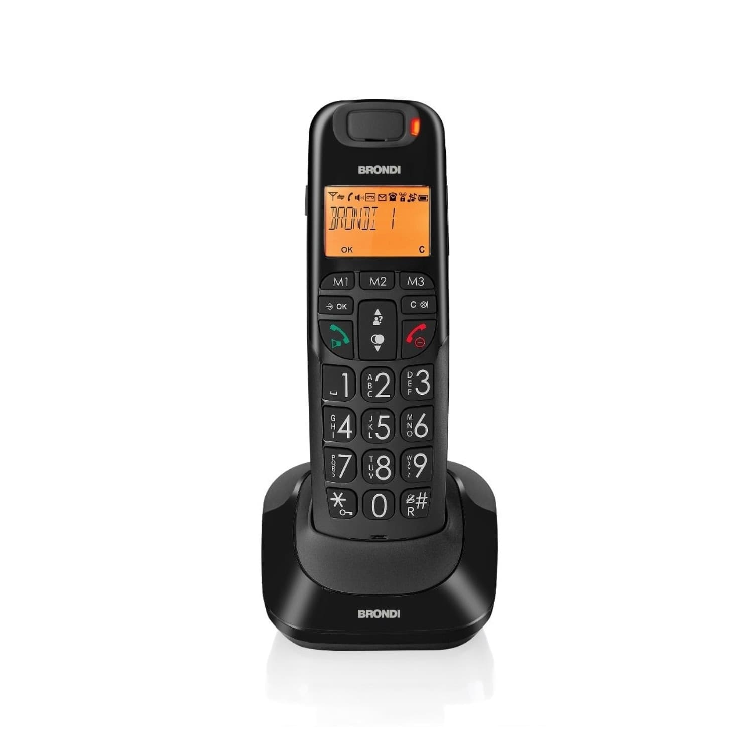 Brondi-Bravo-Bright-Telefono-Cordless-Nero