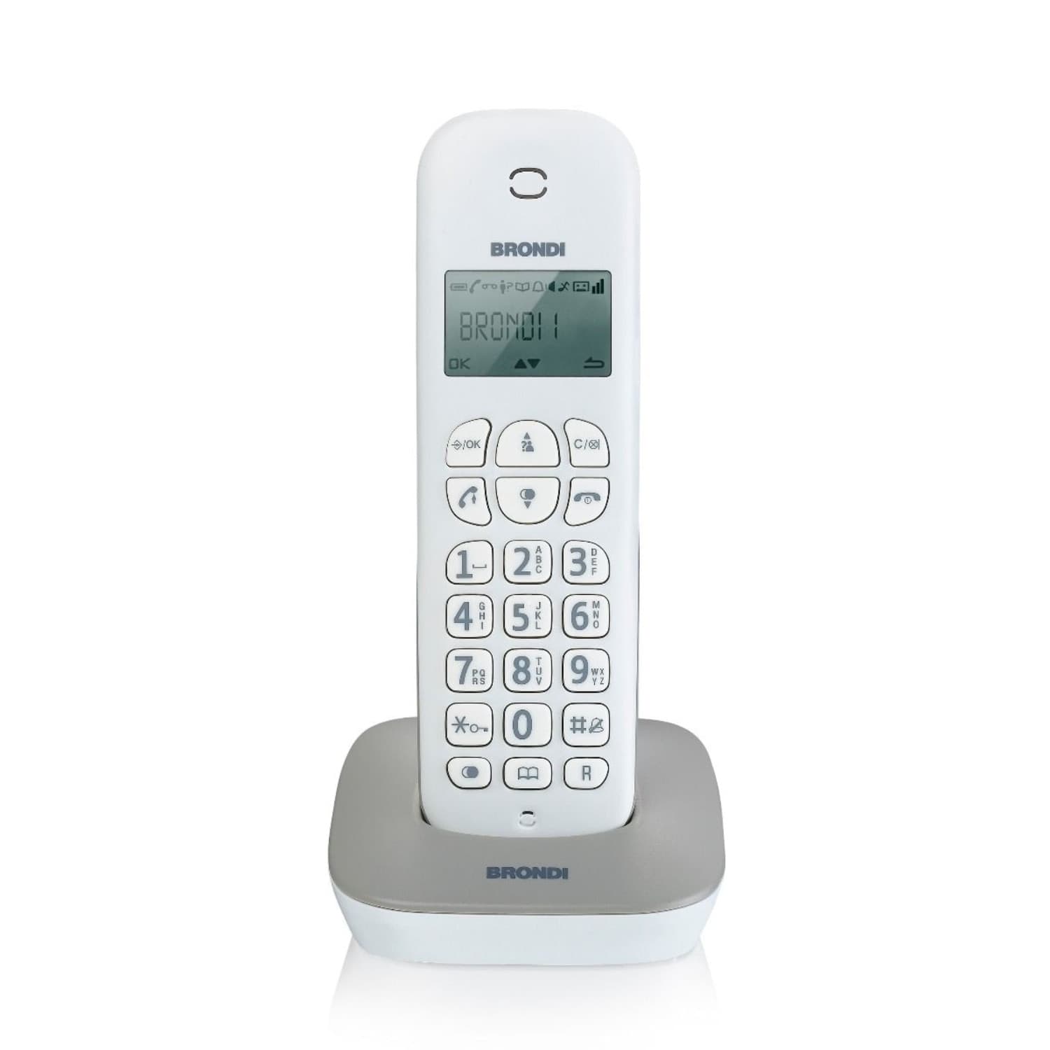 Brondi-Gala-Telefono-Cordless-Bianco/Grigio