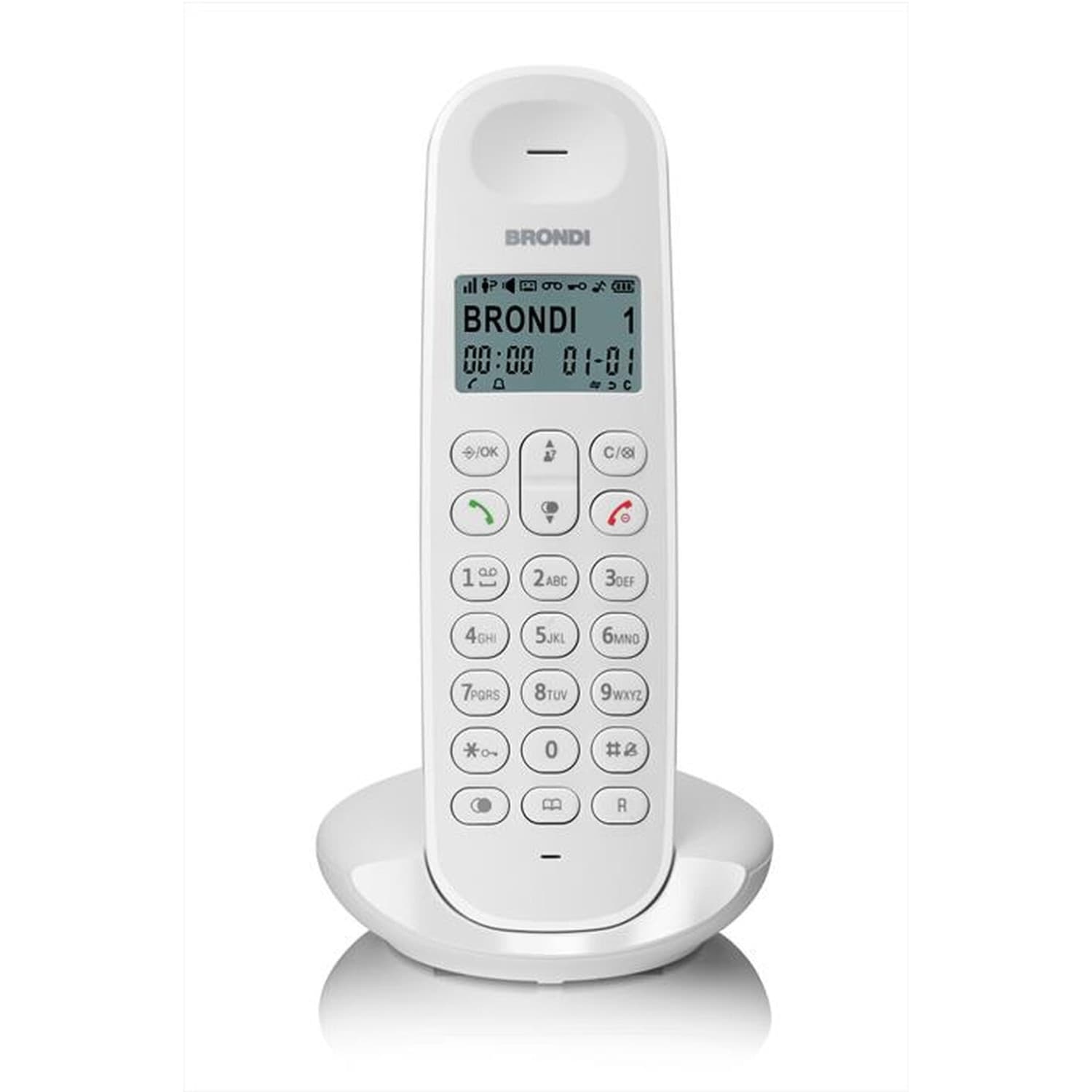 Brondi-Lotus-Telefono-Cordless-Bianco