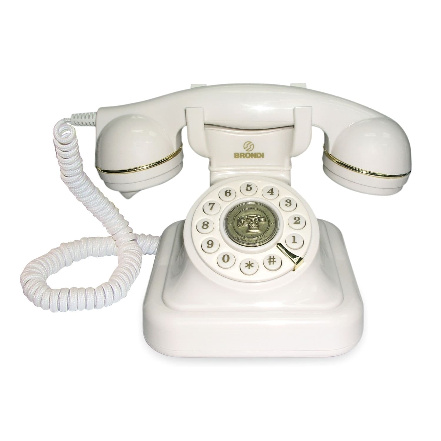 Brondi-Vintage-20-Telefono-Con-Filo-Bianco