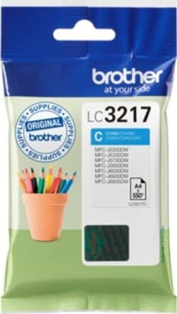 Brother - Cartuccia - Ciano - LC3217C - 550 pag Elettronica/Informatica/Stampanti e accessori/Accessori per stampanti a inchiostro e laser/Cartucce d'inchiostro Eurocartuccia - Pavullo, Commerciovirtuoso.it