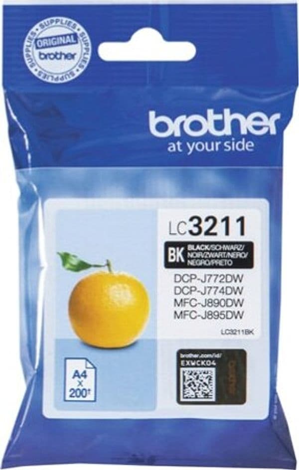 Brother - Cartuccia - Nero - LC3211BK - 200 pag Elettronica/Informatica/Stampanti e accessori/Accessori per stampanti a inchiostro e laser/Cartucce d'inchiostro Eurocartuccia - Pavullo, Commerciovirtuoso.it
