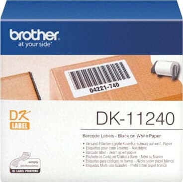 Brother - Etichette adesiva 600 Etichette 102 x 51 mm - Nero-Bianco - DK-11240 Cancelleria e prodotti per ufficio/Elettronica per ufficio/Accessori/Accessori per etichettatrici Eurocartuccia - Pavullo, Commerciovirtuoso.it