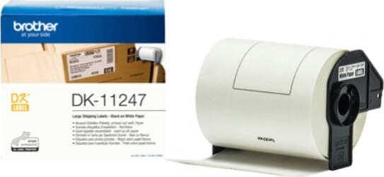 Brother - Etichette adesive in Carta - Nero-Bianco- 103.6 mm x 164.3 mm - QL1100-1110NWB - DK11247 Cancelleria e prodotti per ufficio/Elettronica per ufficio/Accessori/Accessori per etichettatrici Eurocartuccia - Pavullo, Commerciovirtuoso.it