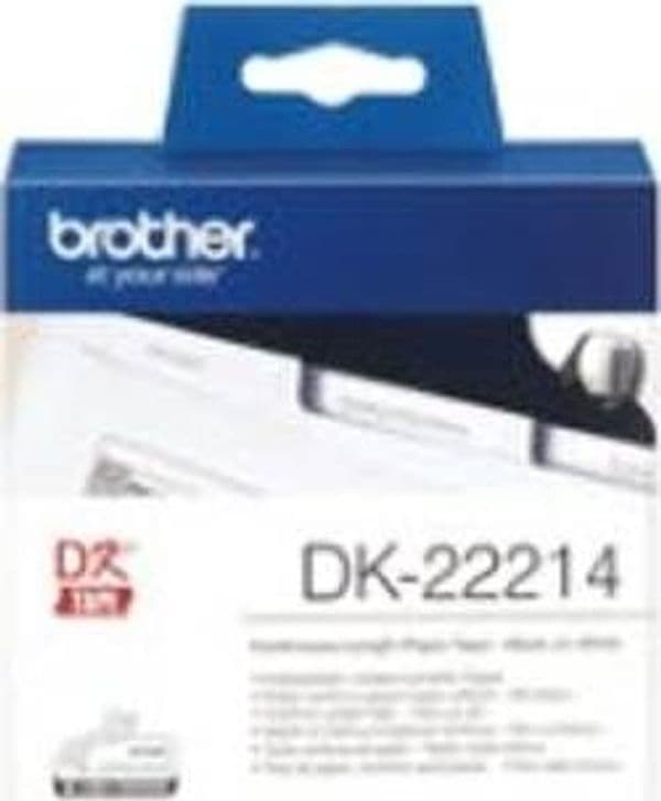 Brother - Rotolo etichetta continua - Nero-Bianco - 12mm x 30 48mt - DK22214 Cancelleria e prodotti per ufficio/Elettronica per ufficio/Accessori/Accessori per etichettatrici Eurocartuccia - Pavullo, Commerciovirtuoso.it