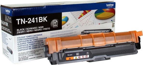 Brother - Toner - Nero - TN241BK - 2500 pag Elettronica/Informatica/Stampanti e accessori/Accessori per stampanti a inchiostro e laser/Cartucce d'inchiostro Eurocartuccia - Pavullo, Commerciovirtuoso.it