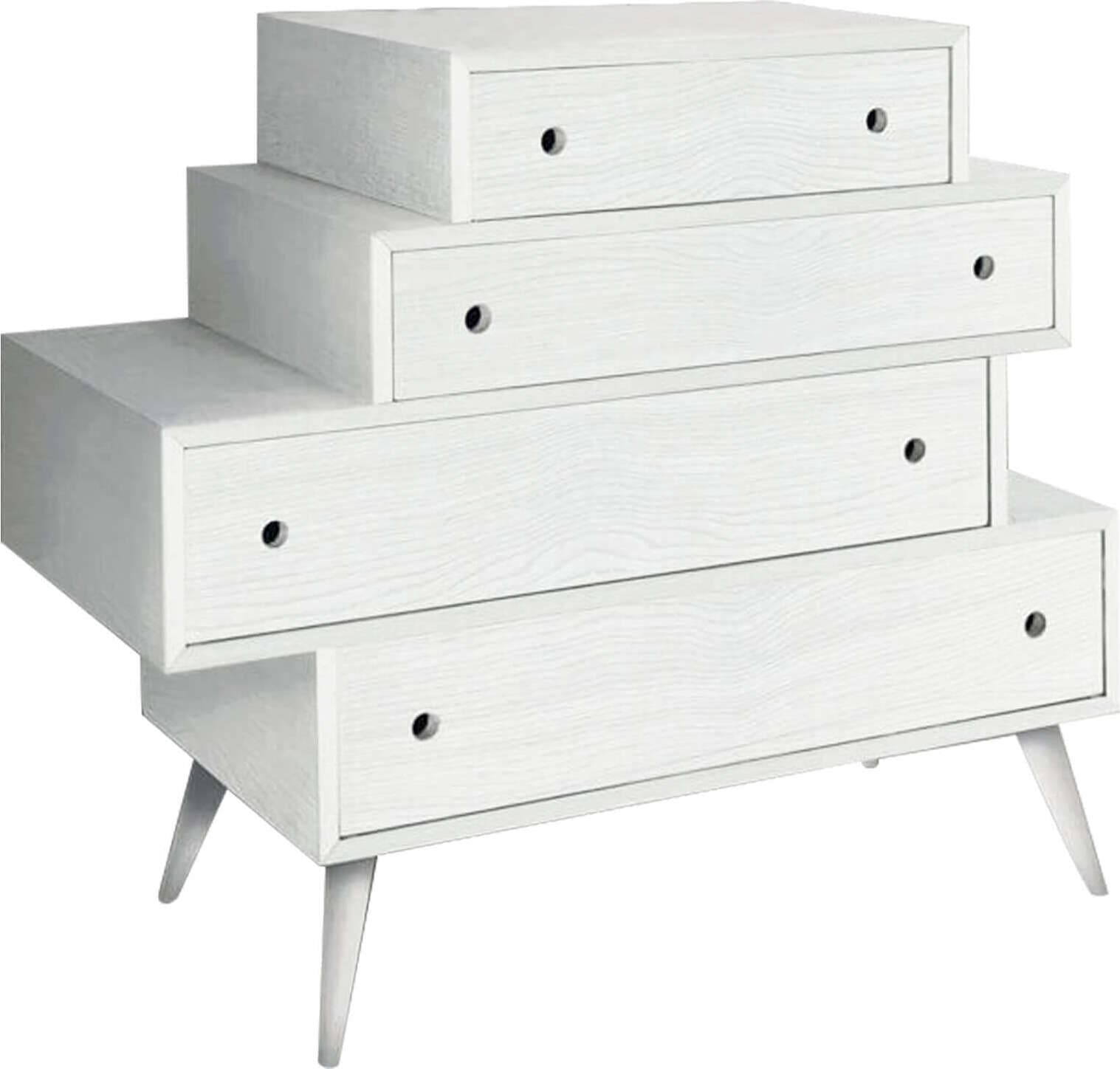 BRUCE---cassettiera-in-abete-spazzolato-110x45x95-Bianco-Milani-Home