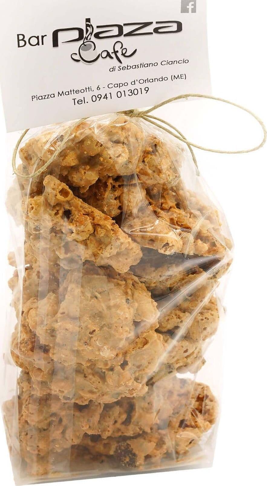 "Brutti ma Buoni" Biscotti Artigianali senza Glutine alla Nocciola con Nocciole Intere e in grani e Zucchero 300gr in Alla frutta Plaza cafè - Capo d’Orlando, commercioVirtuoso.it