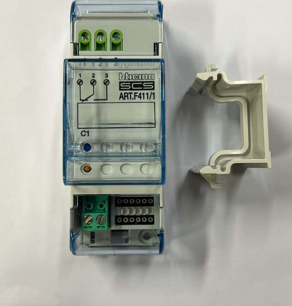 BTICINO---ATTUATORE-A-1-RELE-2-MODULI